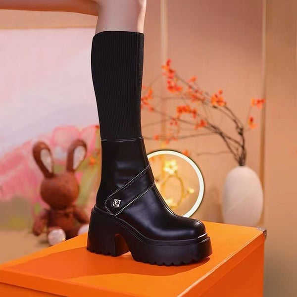 Luna™ Chunky Kniehoog Boots