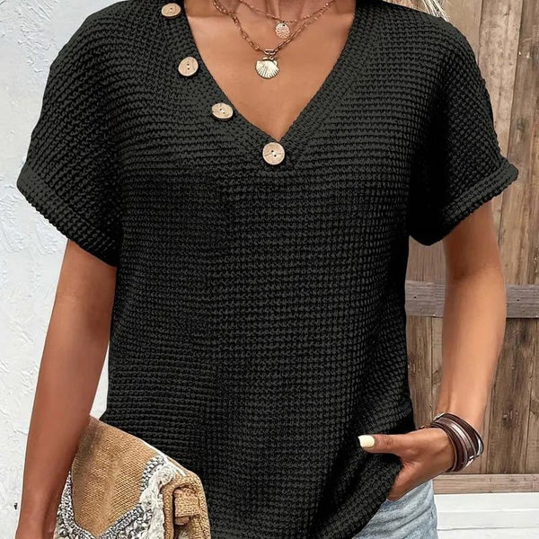 Eleanor™ Stijlvolle V-hals blouse