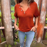 Eleanor™ Stijlvolle V-hals blouse