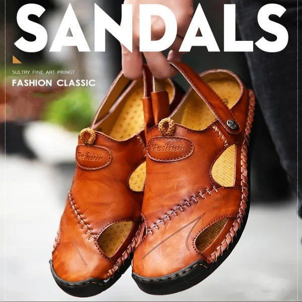 Owen™ Zachte Leren Buitensandalen