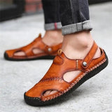 Owen™ Zachte Leren Buitensandalen