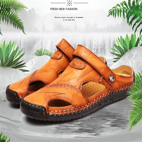 Owen™ Zachte Leren Buitensandalen