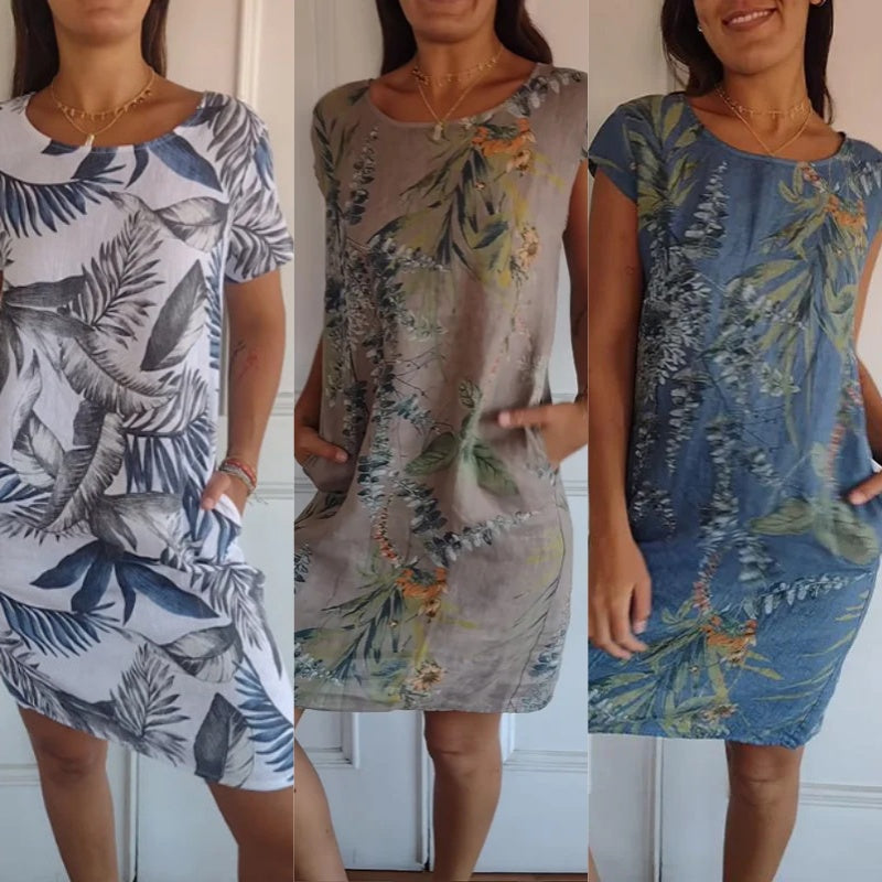 Victoria™ Jurk met Botanische Print
