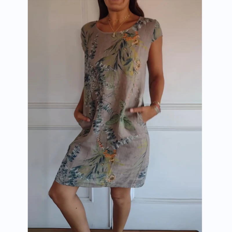 Victoria™ Jurk met Botanische Print