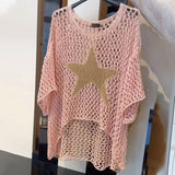 Kayla™ Gehaakte Gebreide Mesh Blouse