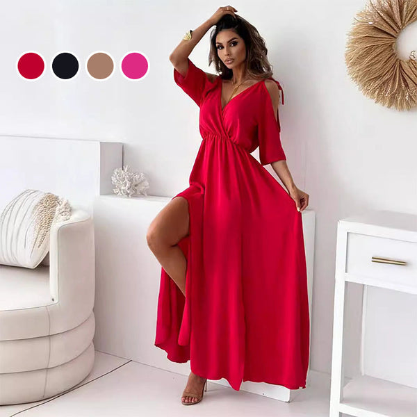 Jana™ Elegante V-hals Jurk
