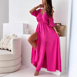 Jana™ Elegante V-hals Jurk