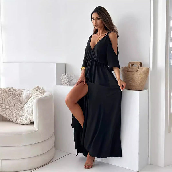 Jana™ Elegante V-hals Jurk
