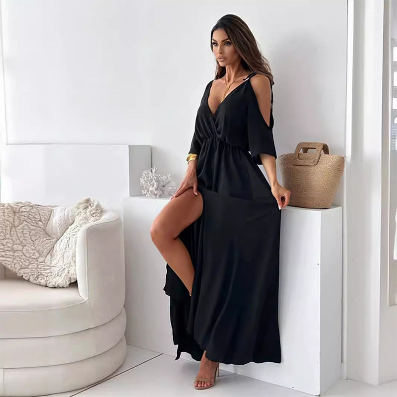 Jana™ Elegante V-hals Jurk