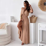 Jana™ Elegante V-hals Jurk
