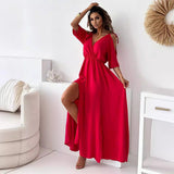 Jana™ Elegante V-hals Jurk