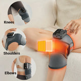 Kniebrace met Warmte en Massage | Verstelbare Pasvorm | USB-Voeding