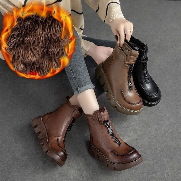 Isabella™ Leren Retro Boots