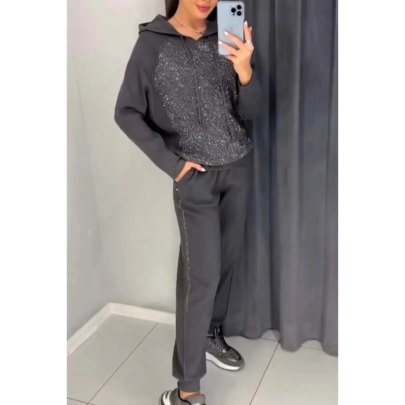 Irmela™ Hooded Sweatshirt en Broek Set