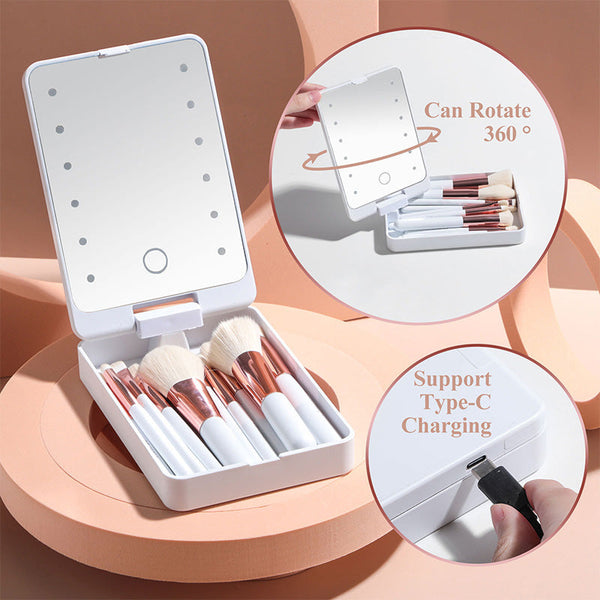 ReisGloed™ Georganiseerde Reis Make-up Set