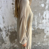 Nadine™ Set Van Shirt Met Lange Mouwen en Shorts
