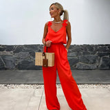 Lucy™ Wijde Pijpen Jumpsuits