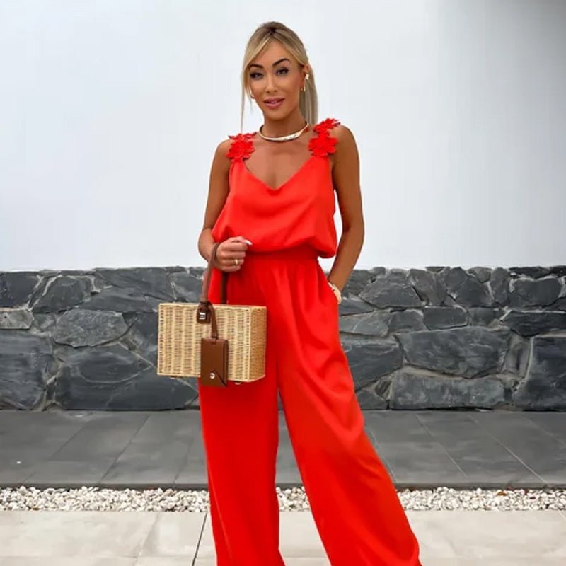 Lucy™ Wijde Pijpen Jumpsuits