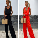 Lucy™ Wijde Pijpen Jumpsuits