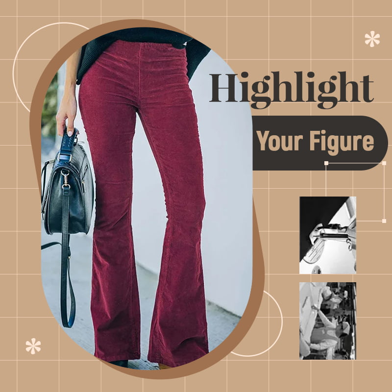 Gabriella™ Corduroy broek met hoge taille