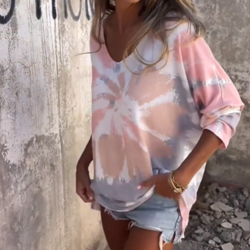 Saskia™ Comfortabele V-hals Blouse
