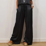 Doris™ Satijnen Blouse en Broek Set