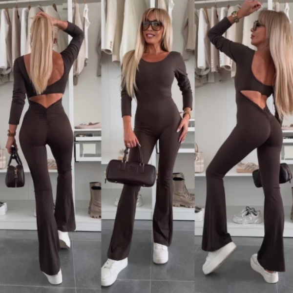 Hazel™ Slim-Fit Rugloze Jumpsuit
