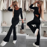 Hazel™ Slim-Fit Rugloze Jumpsuit