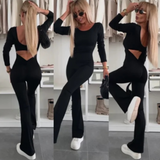 Hazel™ Slim-Fit Rugloze Jumpsuit