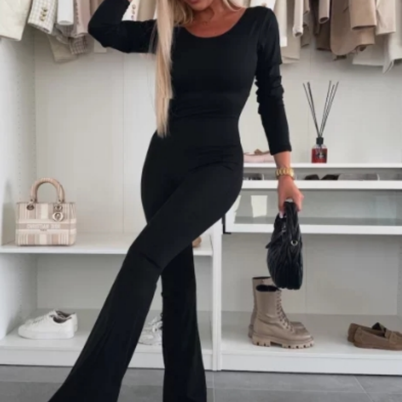 Hazel™ Slim-Fit Rugloze Jumpsuit