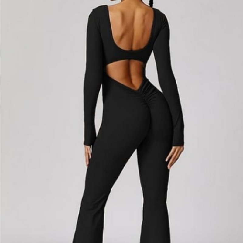 Hazel™ Slim-Fit Rugloze Jumpsuit