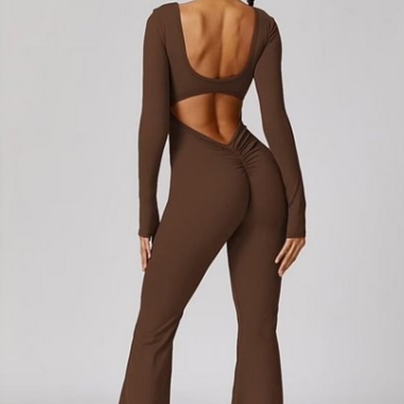 Hazel™ Slim-Fit Rugloze Jumpsuit