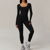 Hazel™ Slim-Fit Rugloze Jumpsuit
