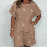 Penelope™ Katoenen en Linnen Shorts Set