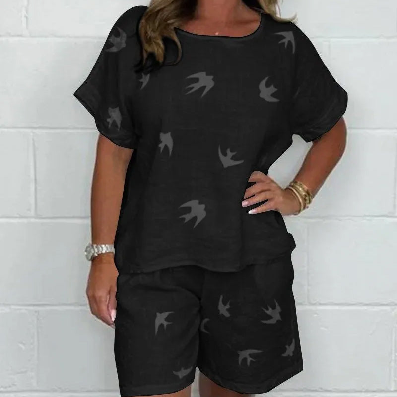Penelope™ Katoenen en Linnen Shorts Set