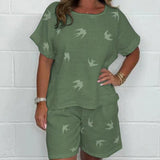 Penelope™ Katoenen en Linnen Shorts Set