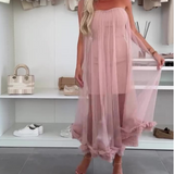 Karina™ Strapless Jurk met Tule Lagen