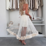 Karina™ Strapless Jurk met Tule Lagen