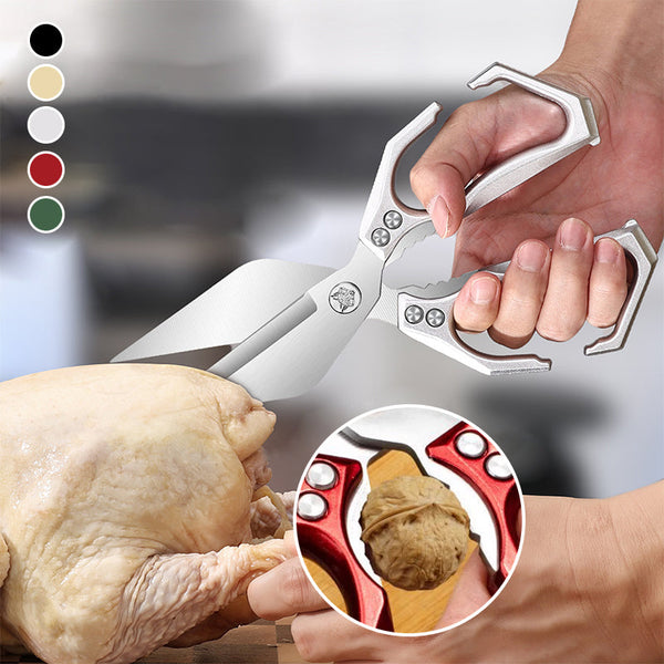 KnipMeester Multifunctionele Keukenschaar | Ultrascherpe Precisie | Ergonomisch & Duurzaam RVS