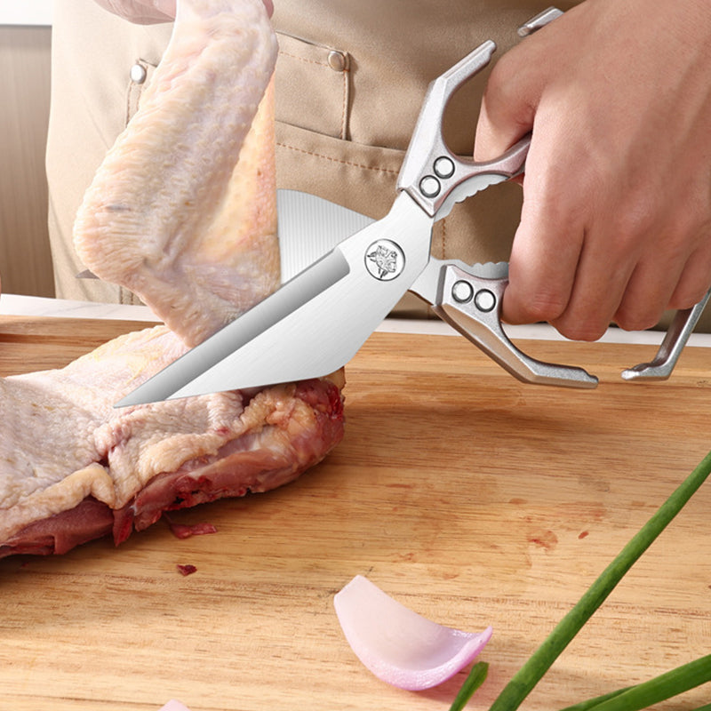 KnipMeester Multifunctionele Keukenschaar | Ultrascherpe Precisie | Ergonomisch & Duurzaam RVS
