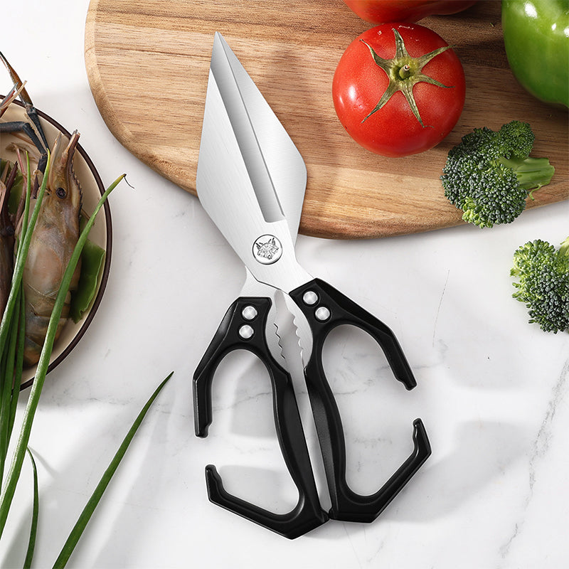 KnipMeester Multifunctionele Keukenschaar | Ultrascherpe Precisie | Ergonomisch & Duurzaam RVS