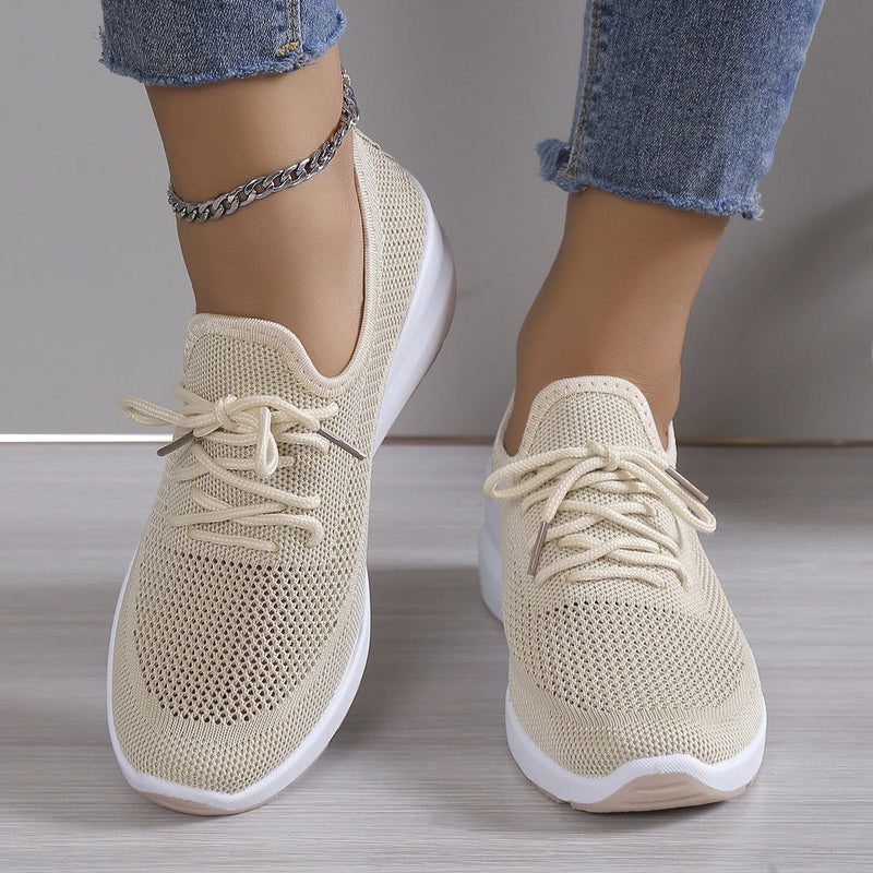 Mutiara – Ademend brei-sneakers