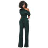 Asymmetrisch elegante jumpsuit voor dames | formeel