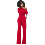 Asymmetrisch elegante jumpsuit voor dames | formeel