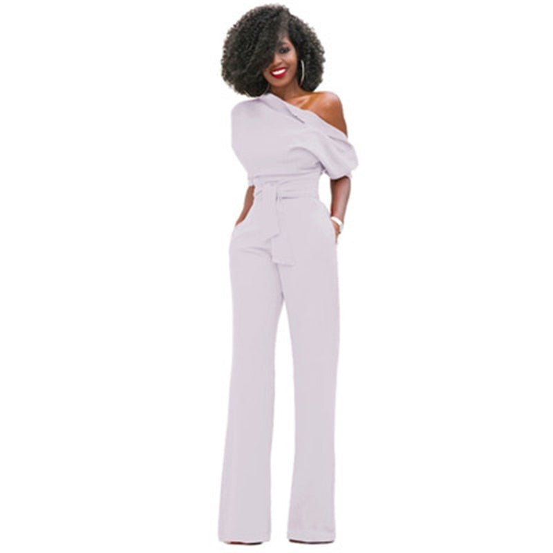 Asymmetrisch elegante jumpsuit voor dames | formeel