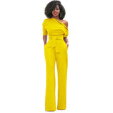 Asymmetrisch elegante jumpsuit voor dames | formeel
