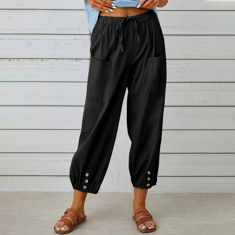 Adelheid™ Zomer katoenen linnen broek